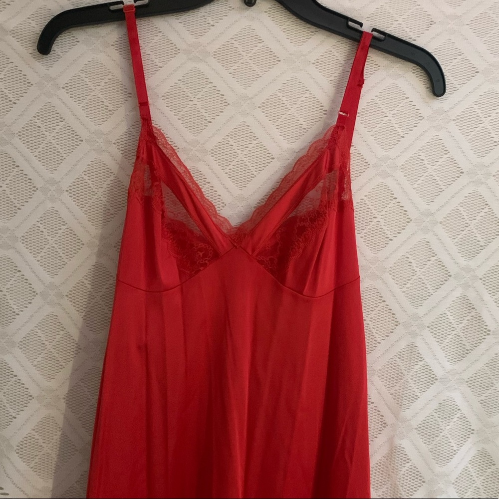 Vintage Red Slip Dress